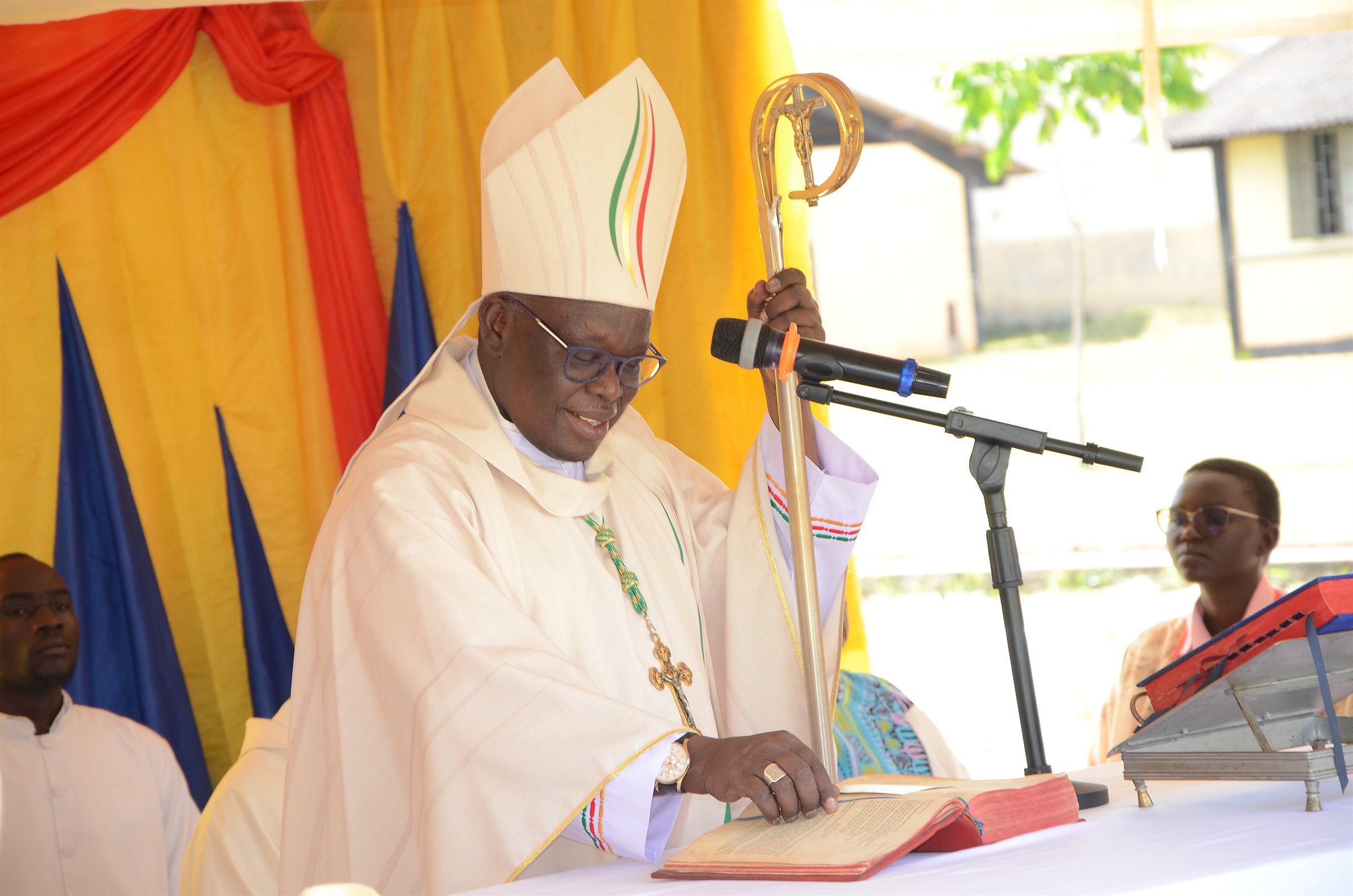 An address during a school faith gathering